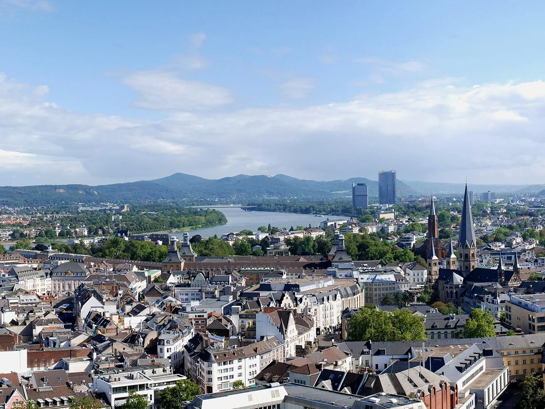 Blick über die Bonner Innenstadt.